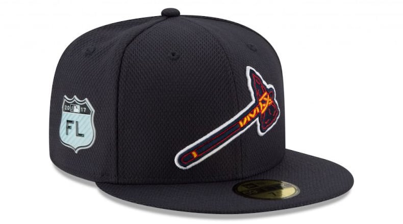 The Braves will feature the "Tomahawk" on a cap for the first time.