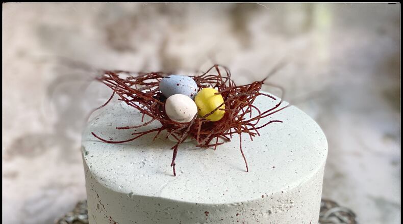 A robin’s egg nest cake from Cremalosa. Bita Honarvar for The Atlanta Journal-Constitution
