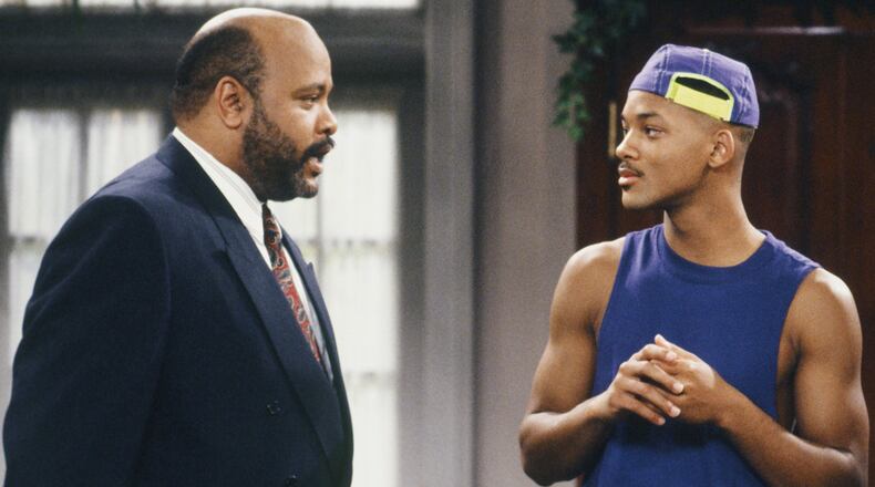 Uncle Phil (James Avery) and Will Smith in "The Fresh Prince of Bel-Air," 1990.