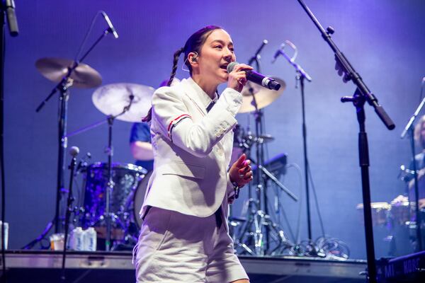 FILE - Michelle Zauner of Japanese Breakfast performs during Jack Antonoff's 1984 Superjam at the Bonnaroo Music and Arts Festival on June 18, 2022, in Manchester, Tenn. (Photo by Amy Harris/Invision/AP, File)
