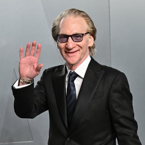 FILE - Bill Maher arrives at the Vanity Fair Oscar Party, March 15, 2026, in Los Angeles. (Photo by Evan Agostini/Invision/AP, File)