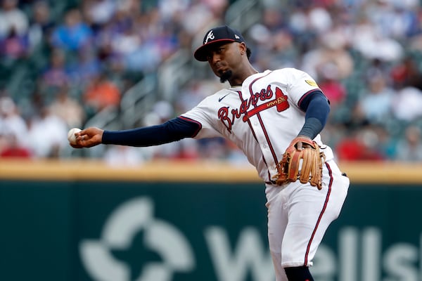 Braves second baseman Ozzie Albies was among several youngsters promoted over a span of a couple of years who shaped the franchise’s core. (Butch Dill/AP)