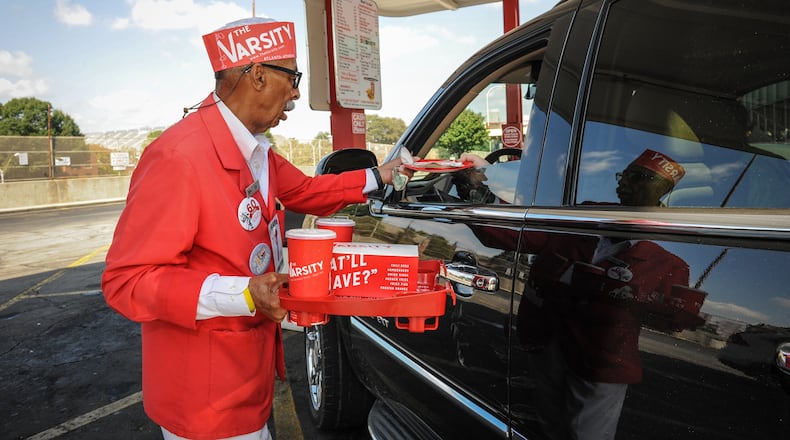 Louis Frank Jones, 89, worked his last shift at the Varsity in late March, a few days before the restaurant shut down all operations at the Midtown location to mitigate the spread of the pandemic. CONTRIBUTED BY BECKY STEIN PHOTOGRAPHY