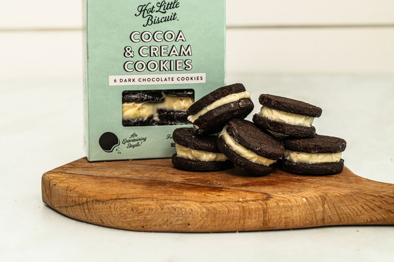 Cocoa and cream cookies. (Courtesy of Cameron Wilder)