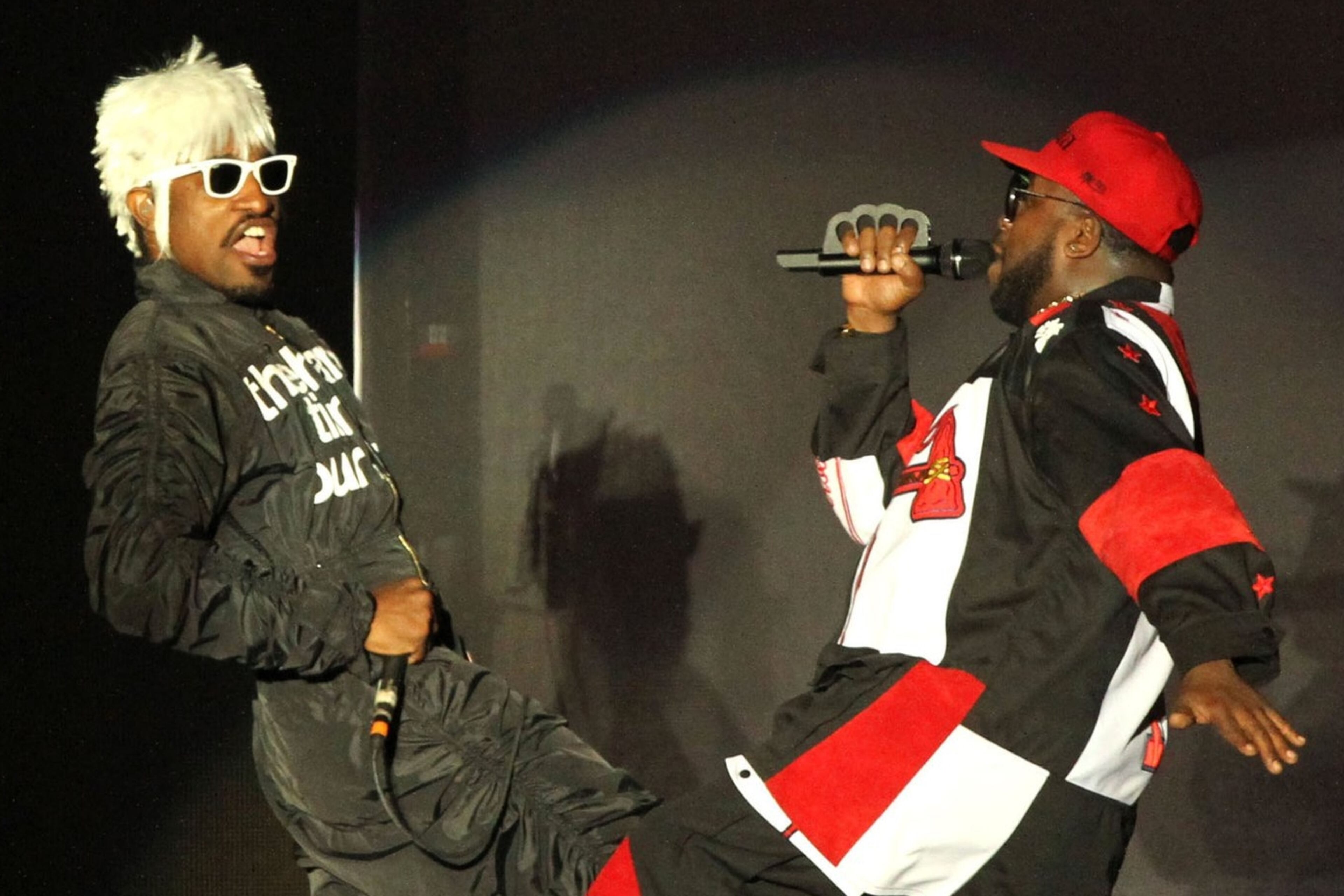 Outkast (Andre 3000, left, and Big Boi) played three sold-out reunion shows at Centennial Olympic Park in 2014 for their 20th anniversary. CONTRIBUTED BY ROBB D. COHEN / ROBBSPHOTOS.COM