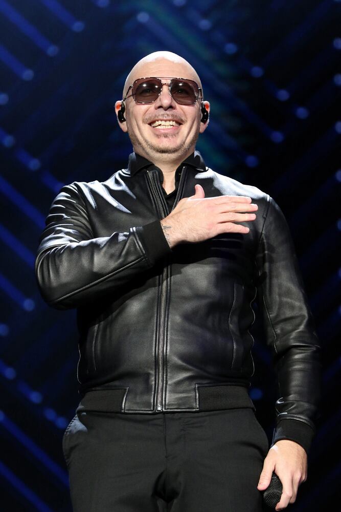 Pitbull and Iggy Azalea energized the sold out Ameris Bank Amphitheatre crowd on the I Feel Good Tour stop on Sunday, October 10, 2021 in Alpharetta.
Robb Cohen for the Atlanta Journal-Constitution