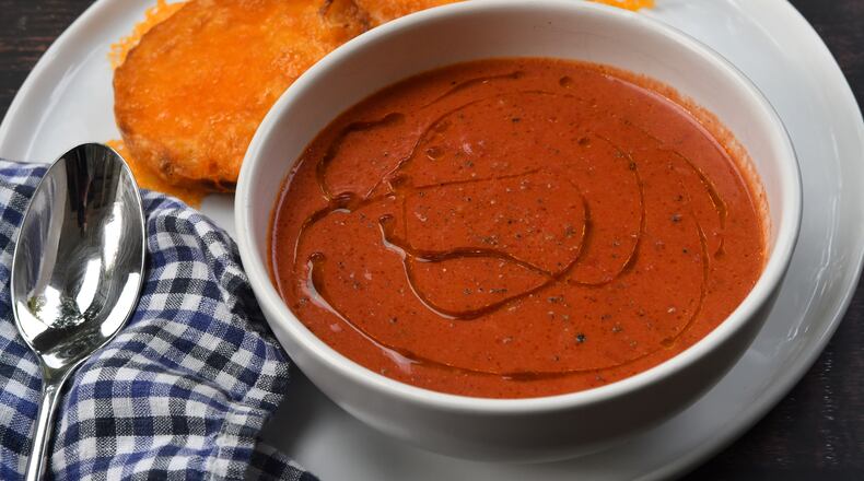 Tomato Soup with Cheese Melties. (CHRIS HUNT FOR THE ATLANTA JOURNAL-CONSTITUTION)