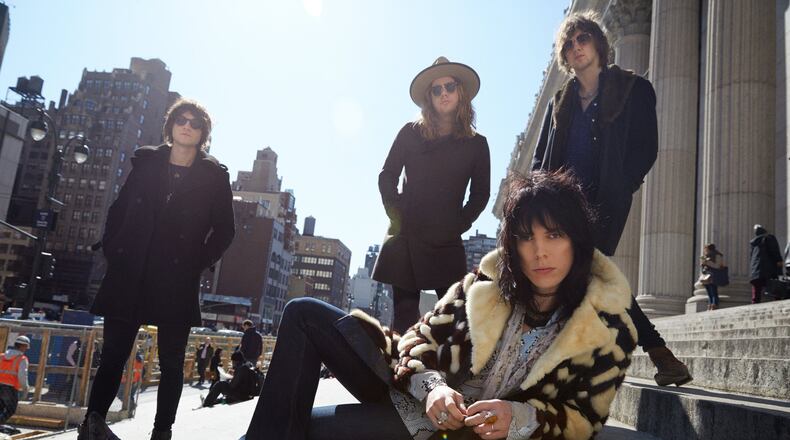 The Struts, led by flamboyant frontman Luke Spiller (foreground) will open for Foo Fighters at Georgia State Stadium on April 28, 2018. Photo: Danny Clinch
