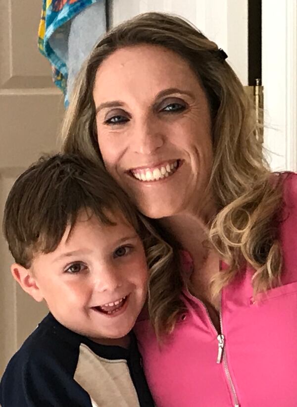  Tania Pope, shown with her son.