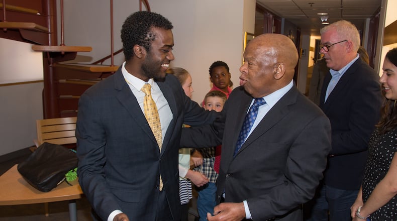 Gevin Reynolds and U.S. Rep. John Lewis