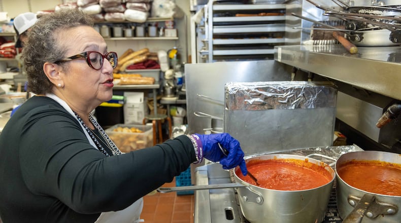 Maria Fundora works in the kitchen at her Casa Nuova Italian restaurant in Alpharetta. The story is about Maria's devotion to the fight against pancreatic cancer, which her mother had. She used her restaurant and the many folks she knows through the restaurant as the springboard for her efforts, which to date, have netted $3 million, mostly for research.
PHIL SKINNER FOR THE ATLANTA JOURNAL-CONSTITUTION