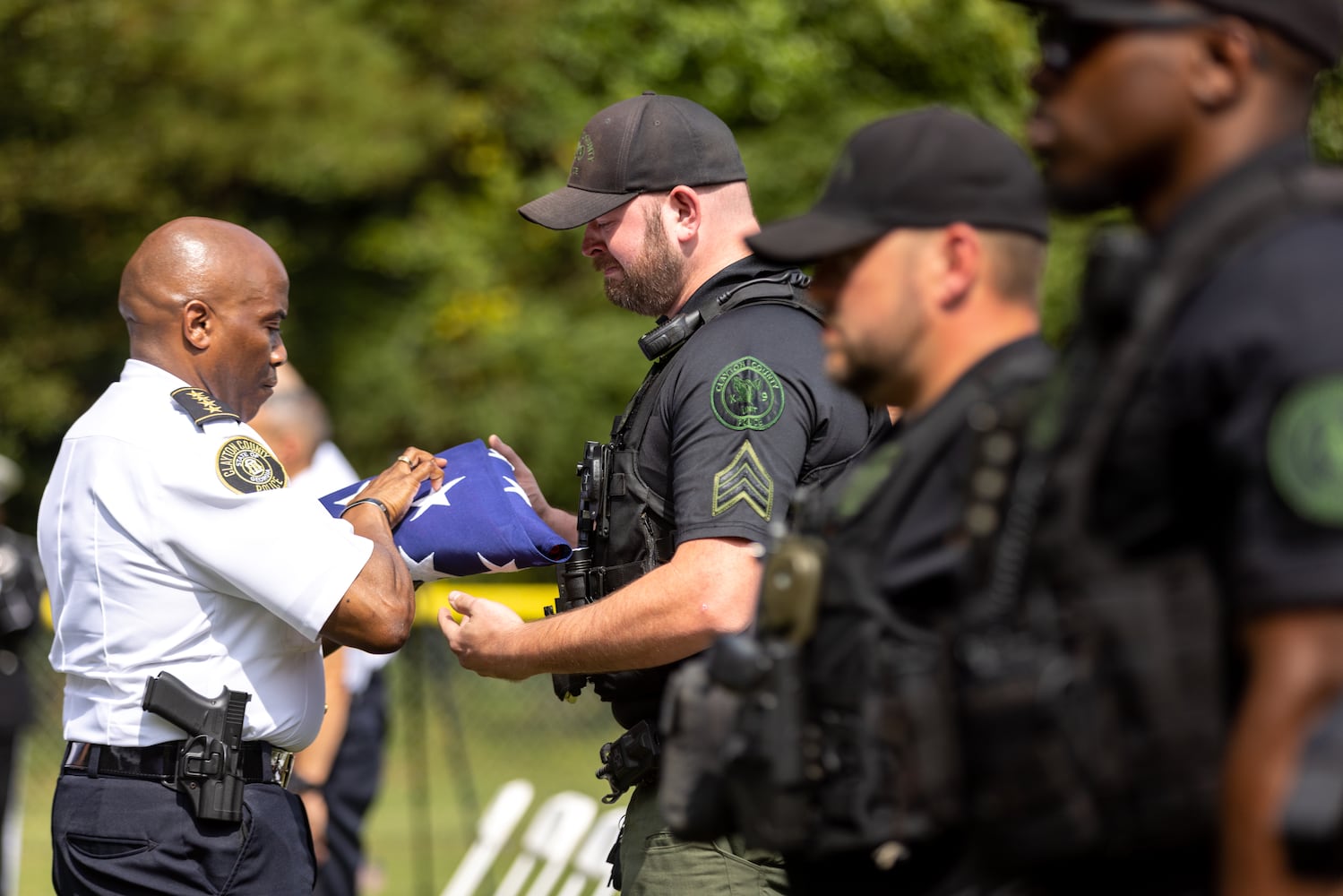 Clayton County police K-9 Waro memorial service