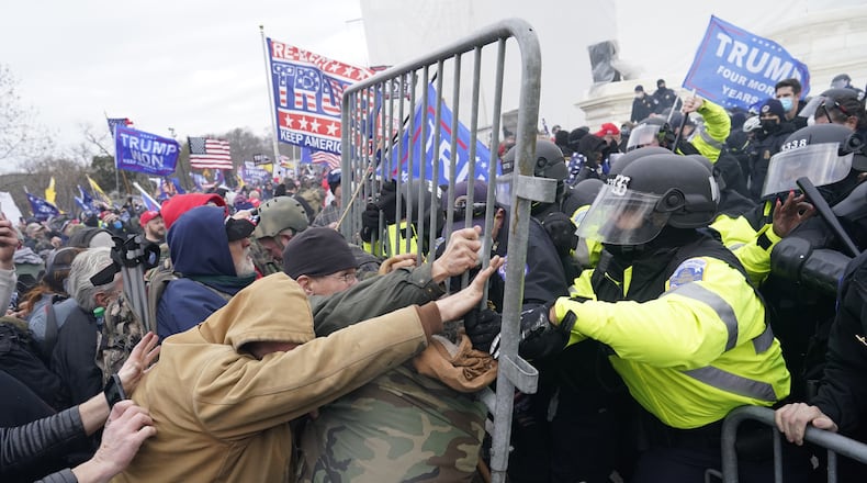 Supporters of former President Donald Trump attack the U.S. Capitol in an effort to overturn the results of the 2020 election on Jan. 6, 2021, in Washington, D.C. (Kent Nishimura/Los Angeles Times/TNS)