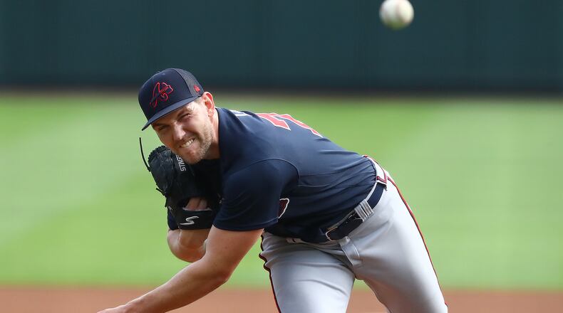 Braves pitcher Dylan Lee was recalled Monday. (Curtis Compton / Curtis.Compton@ajc.com)