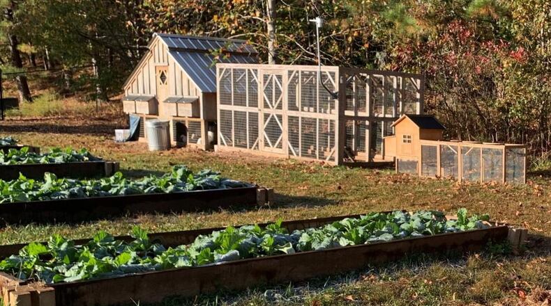 Cogburn Woods Elementary School will use grant funding to add composting bins and tumblers, paper shreds, dead plants and leaves, and manure from on-site chickens to improve the soil in their garden. COURTESY CITY OF MILTON