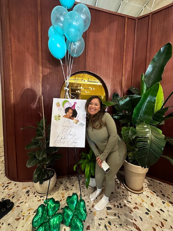 Milan Johnson celebrated her recent birthday with a Pilates party where all her friends joined her for a private Pilates class. (Courtesy of Milan Johnson)