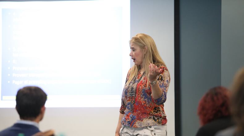 The Georgia Hispanic Construction Association recently offered a workshop with the goal of providing guidance to local entrepreneurs seeking more information regarding H-2B visas. Photo by: Miguel Martínez/MH