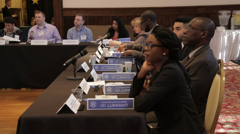 Participants at orientation for the 2016 Gwinnett 101 Citizens Academy. (Courtesy Gwinnett County)