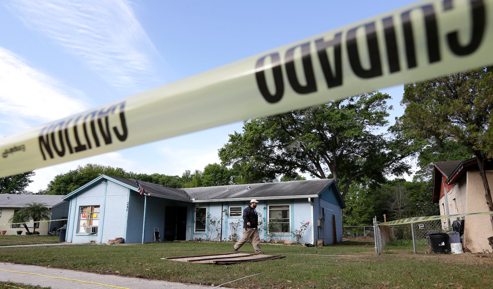 A Florida man was missing and feared dead after a sinkhole opened up under his home.