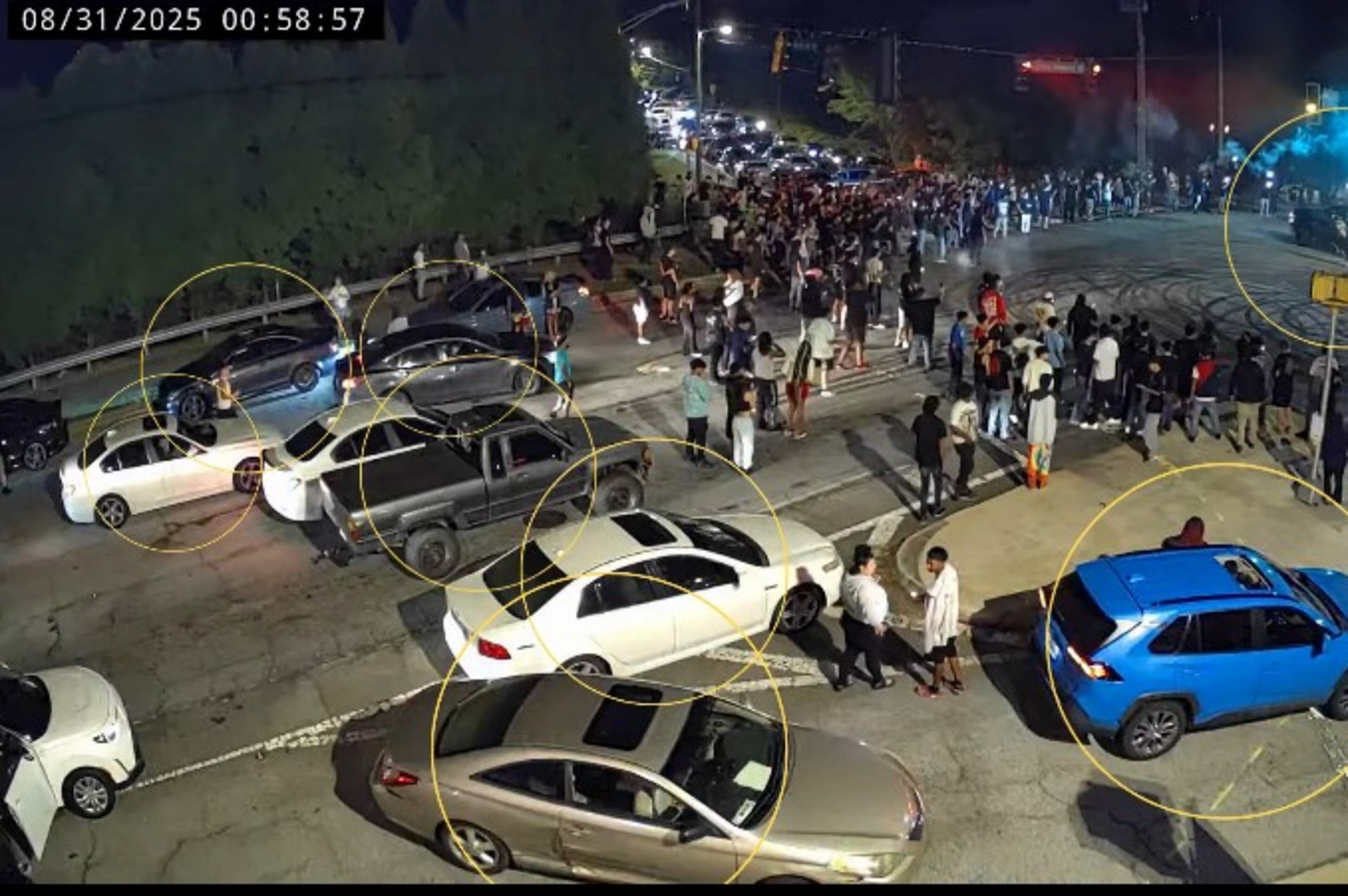 Street racers take over Brookhaven intersection