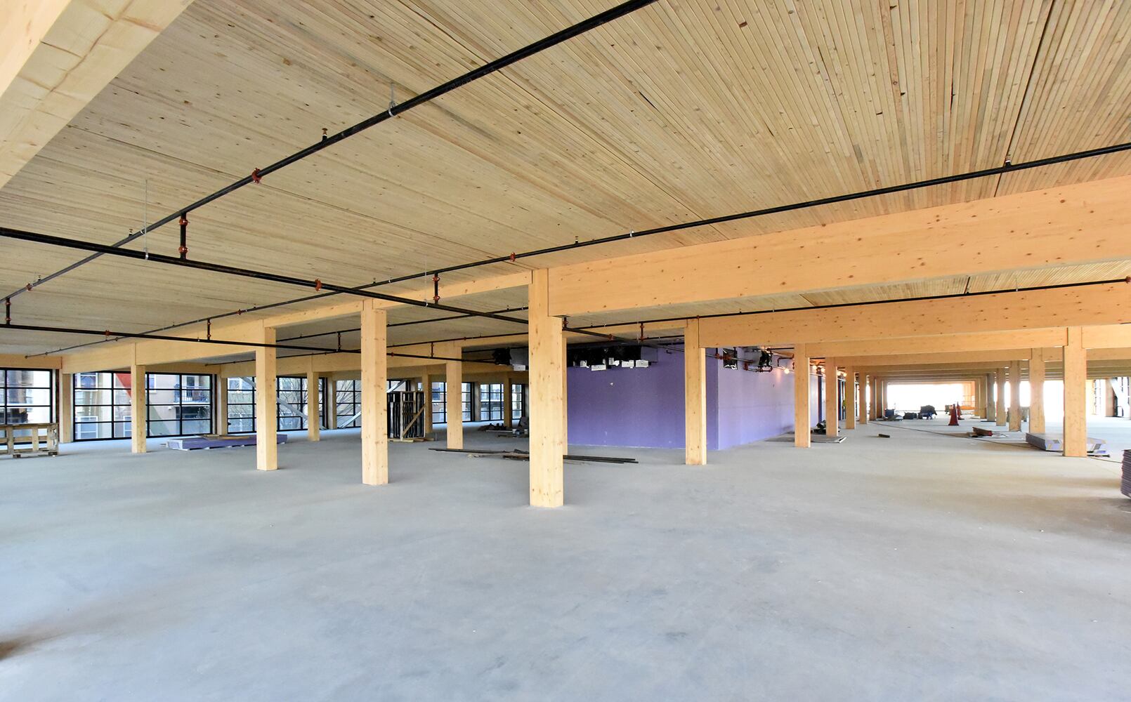 Photos: T3 West Midtown’s timber-frame construction