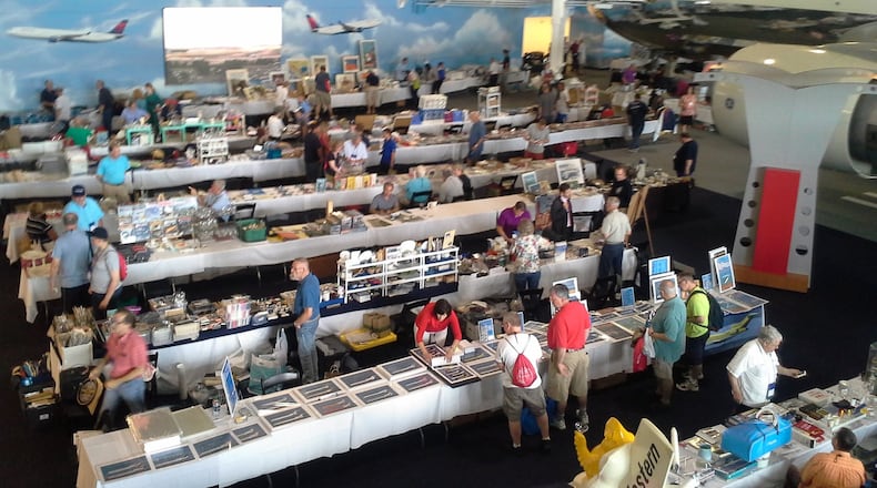 Attendees peruse tables at the 2015 Airliners International show, which was also held in Atlanta. The show will visit the city for its third time this week. Contributed by Chris Slimmer