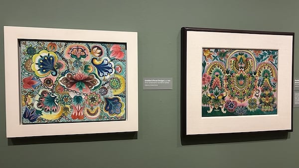 Evans would sometimes give away artwork to visitors at North Carolina's Airlie Gardens. You can see how much the gardens' splendor influenced her vision.