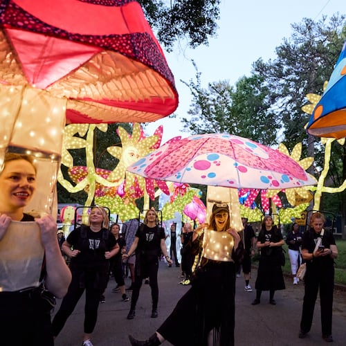 Make a lantern and join the Atlanta Beltline Parade on the Southwest Trail on Saturday, or watch the colorful procession go by. (Courtesy of Atlanta Beltline)