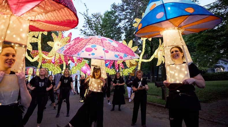 Make a lantern and join the Atlanta Beltline Parade on the Southwest Trail on Saturday, or watch the colorful procession go by. (Courtesy of Atlanta Beltline)