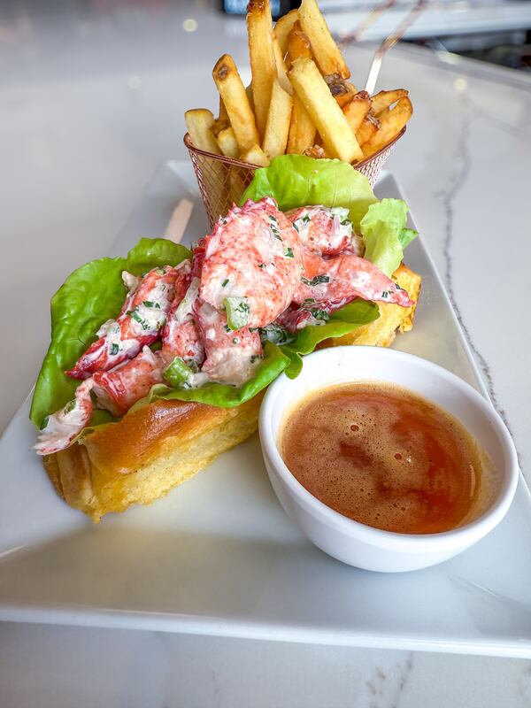 The lobster roll, one of the most expensive menu items at Confab, was a standout. (Courtesy of Doug Gross/Confab)