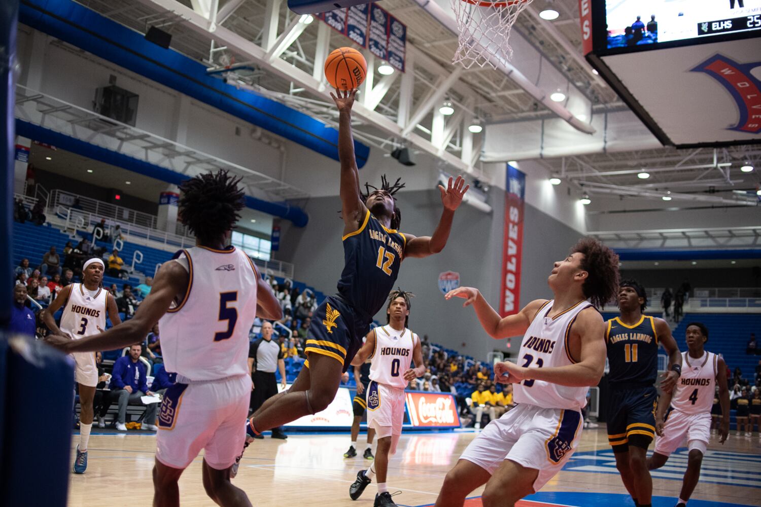 David Thomas of Eagles Landing takes a shot. Jamie Spaar for the Atlanta Journal-Constitution