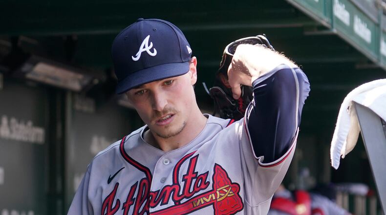 Braves lefty Max Fried is on the injured list with a blister. (AP Photo/Charles Rex Arbogast)