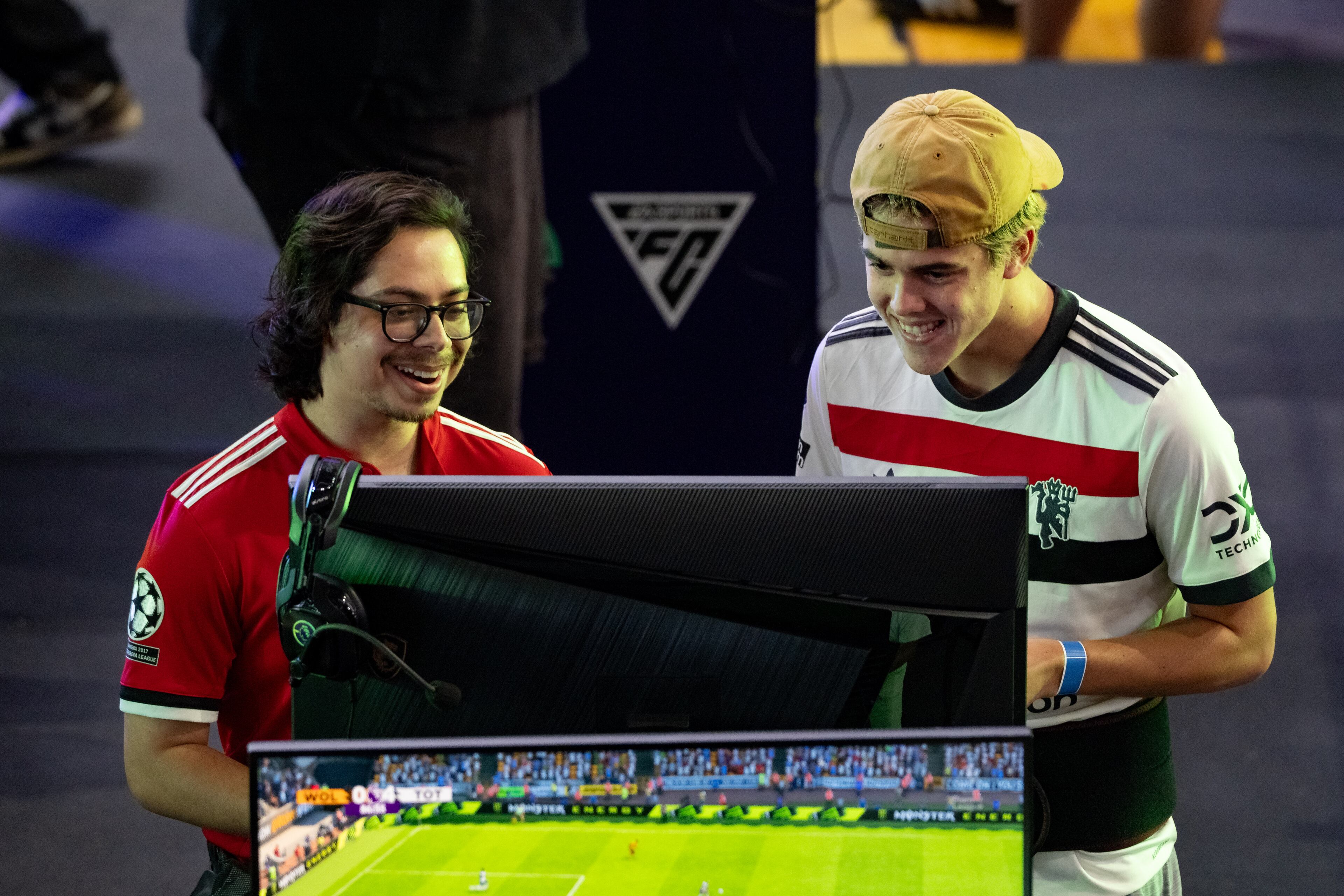 Soccer fans and gamers gather and compete in EA Sports FC at Mercedes-Benz Stadium during the ePremier Fan Festival on Saturday, Aug. 2, 2025. (Ben Hendren for the AJC)