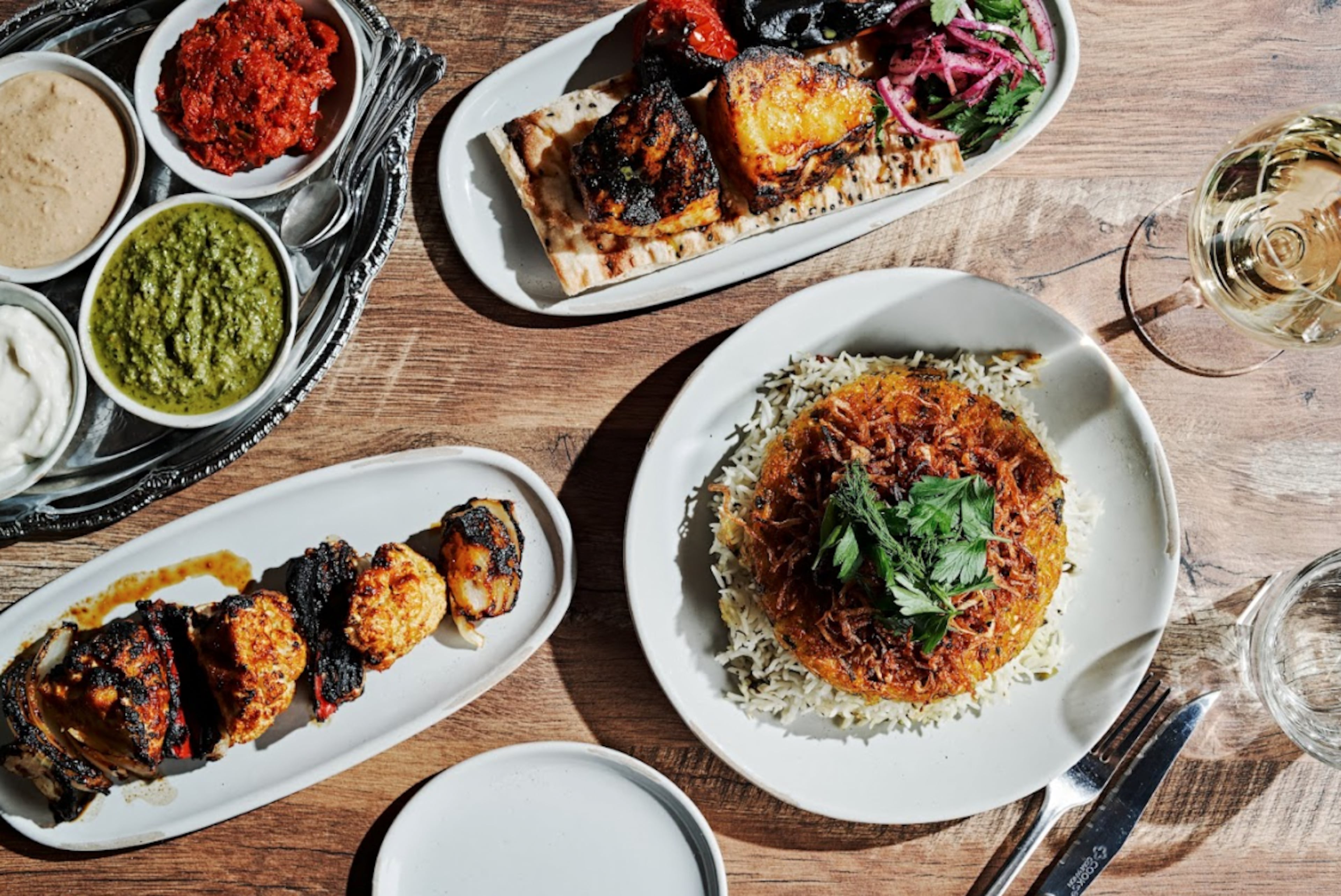 All three Delbar locations have the same menu, which includes an impressive array of traditional Persian dishes. (Courtesy of Delbar)
