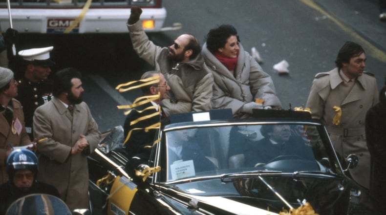 Barry and Barbara Rosen at a welcome parade in New York City (historic file photo).