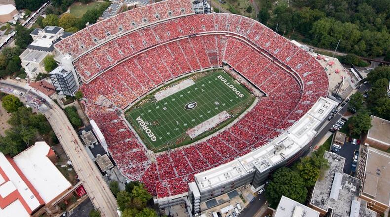 UGA ranked among the top public universities in revenue and funds spent on athletics from 2015-2016. (File Photo)