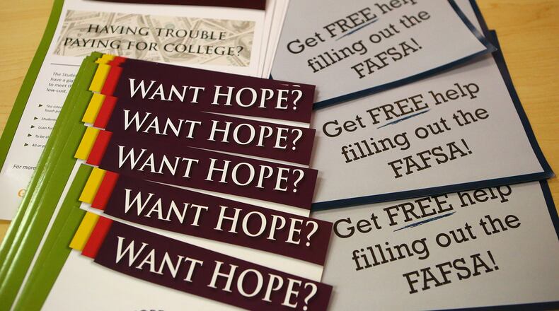 As college students in Georgia face higher tuition this fall, more HOPE Scholarship and Zell Miller Scholarship money is also coming. CURTIS COMPTON / CCOMPTON@AJC.COM 2015