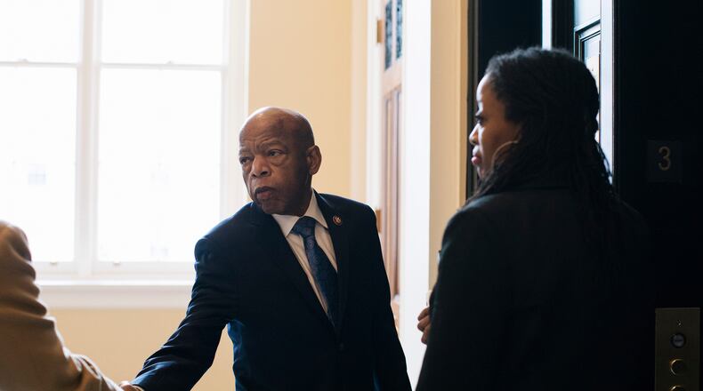 U.S. Rep. John Lewis was photographed on Capitol Hill in Washington on Dec. 18, 2019. He announced on Dec. 29 that he had advanced pancreatic cancer, but returned to Washington for a vote on a war power resolution on Jan. 9, 2020. (Alyssa Schukar/The New York Times)