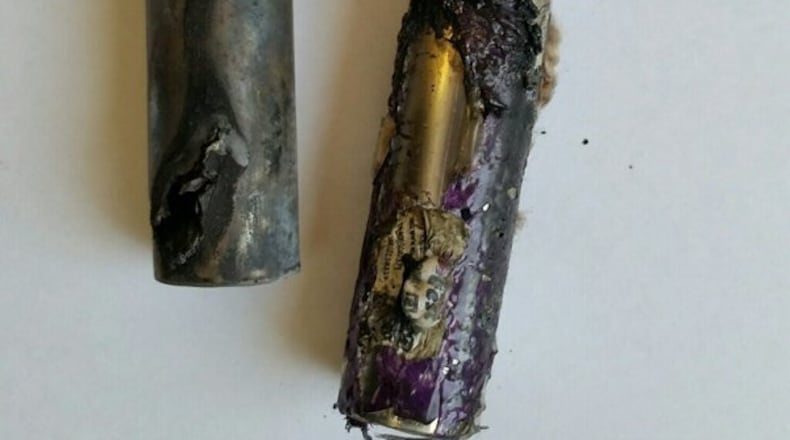 Kyle Petty’s wife, Melody, said her husband was looking at his phone when e-cigarrett batteries in his pocket exploded without warning. (Credit: Channel 2 Action News)