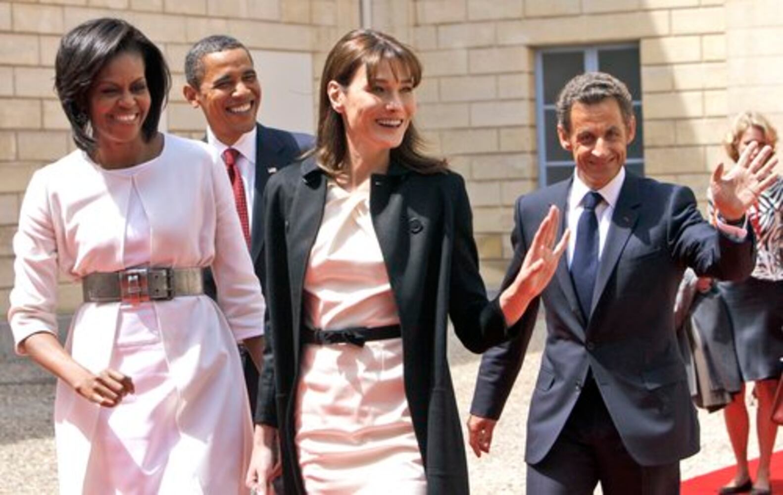 Michelle Obama and Carla Bruni-Sarkozy