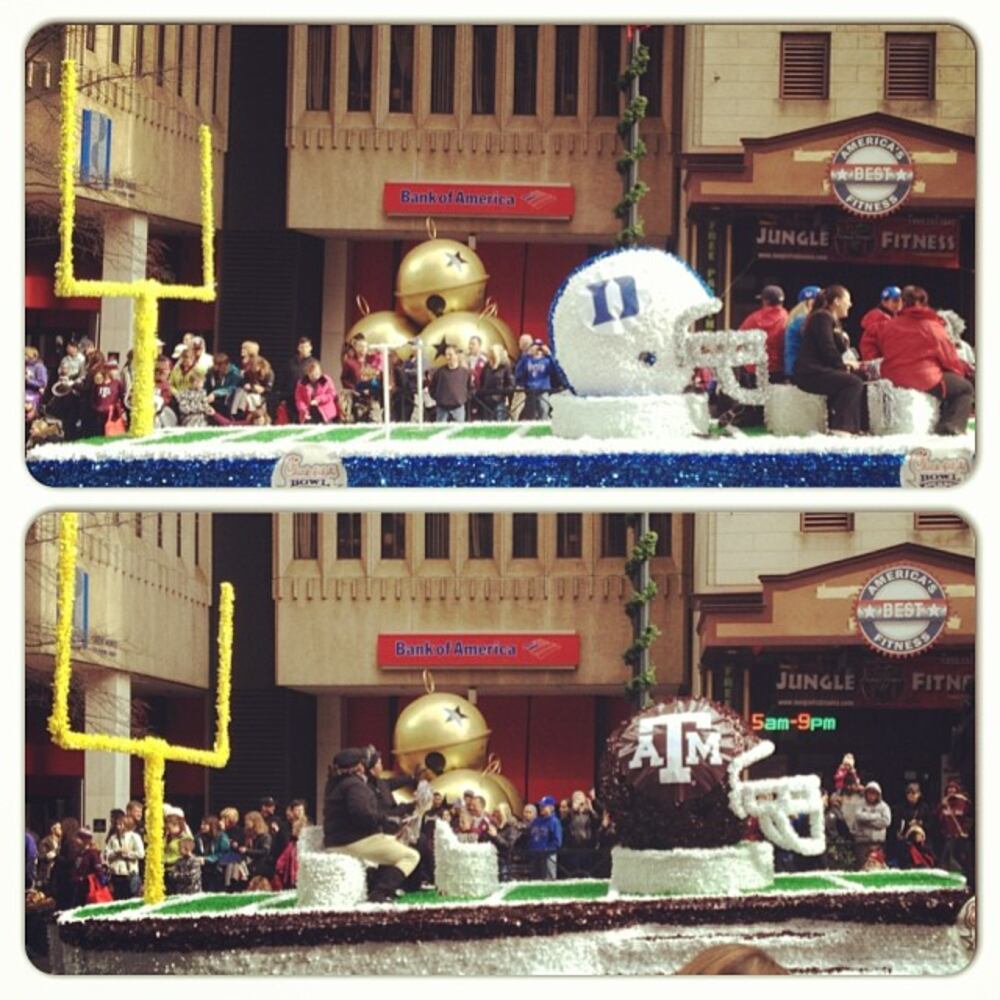 Instagram photos from the Chick-fil-A Bowl Parade