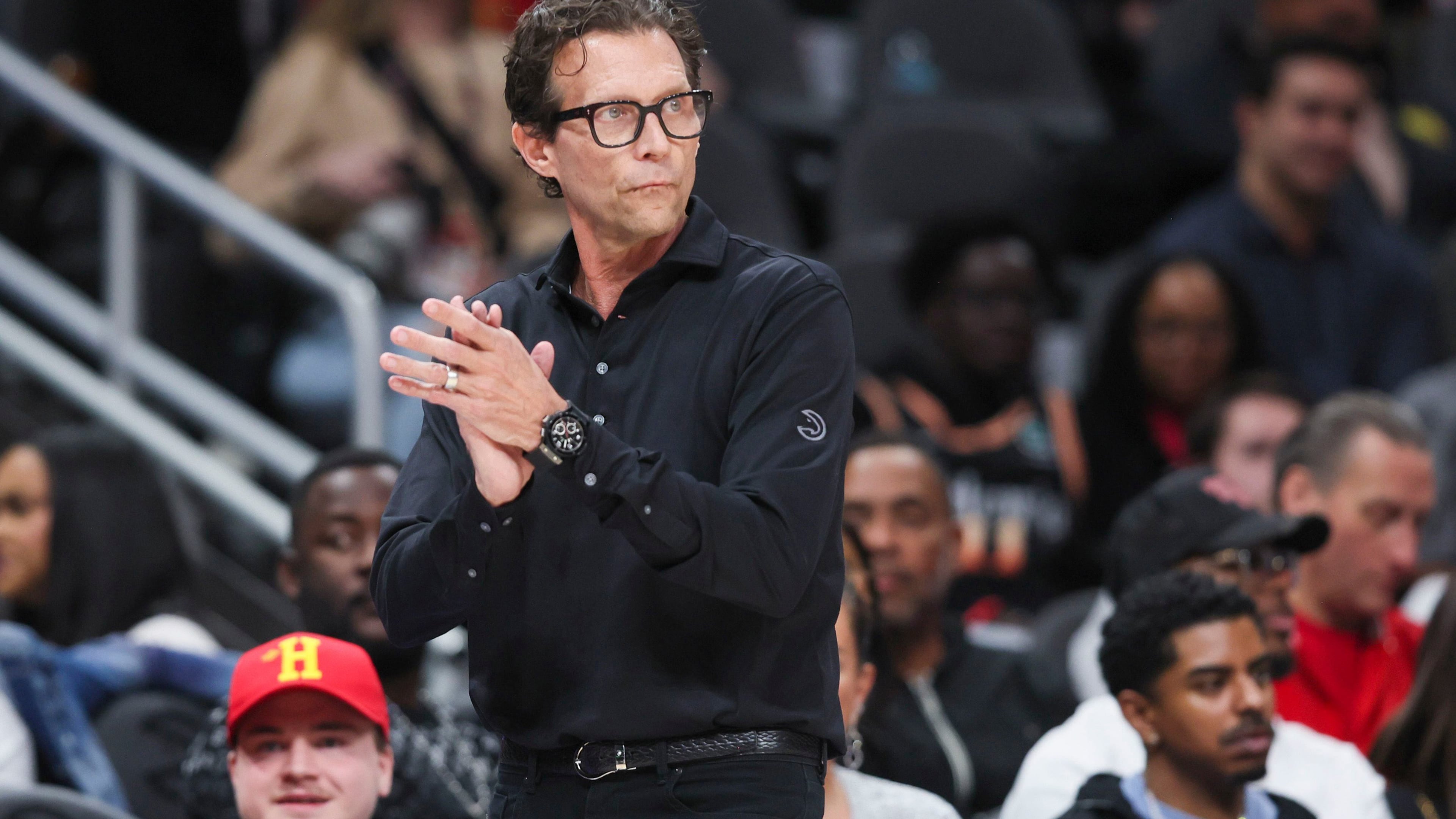 Atlanta Hawks head coach Quin Snyder has a few things to think about as the organization decides how to improve the roster. (Jason Getz/AJC)