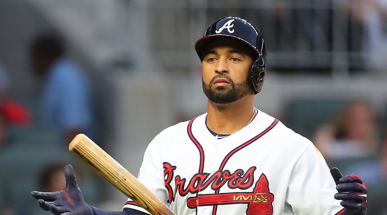Braves outfielder Matt Kemp’s offensive stats dwarf those of Cubs outfielder Jason Heyward, but Heyward’s All-Star votes lead over Kemp nearly doubled in latest fan-voting update. (Curtis Compton/ccompton@ajc.com)