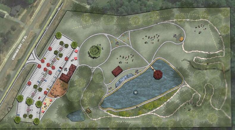 Sugar Hill open house will update community on plans for 22-acre city park near Highway 20. Courtesy City of Sugar Hill
