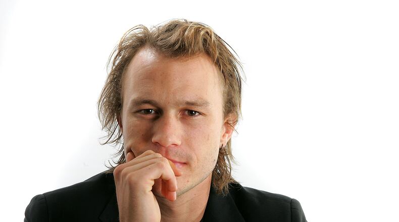 Actor Heath Ledger from the film 'Candy' poses for portraits in the Chanel Celebrity Suite at the Four Season hotel during the Toronto International Film Festival on September 8, 2006 in Toronto, Canada. (Photo by Carlo Allegri/Getty Images)