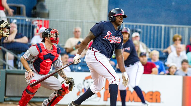 Former Phillies slugger Ryan Howard was released from his minor league contract with the Braves after playing 11 games at Triple-A Gwinnett. (Photo by Will Fagan/Gwinnett Braves)