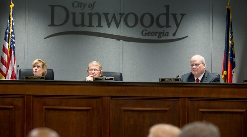 Councilman Terry Nall (right) has been staunchly critical of AMR's service in Dunwoody. (Alyssa Pointer/alyssa.pointer@ajc.com)