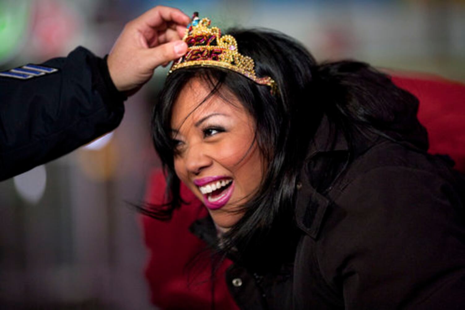 At Times Square, thousands usher in New Year