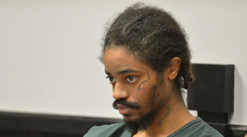 Emmett Davis appears at his preliminary hearing at Gwinnett County jail - Magistrate Court on Thursday, June 28, 2018. Emmett Davis was the boyfriend of Silling Man, the GSU student found dead in December in the back of a Subway in Gwinnett Place Mall. Davis is accused of killing Man by asphyxiation.