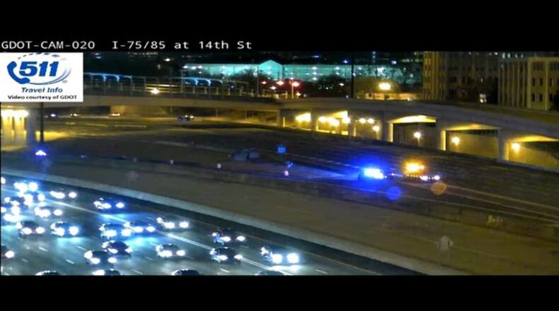 A Georgia Tech police officer was struck by a car Saturday night.